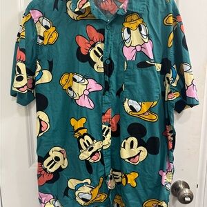 Disney Mickey and Friends Teal and Red Shirt